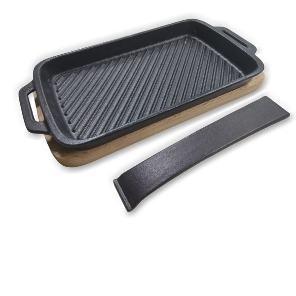 מחבת פסים מברזל יצוק