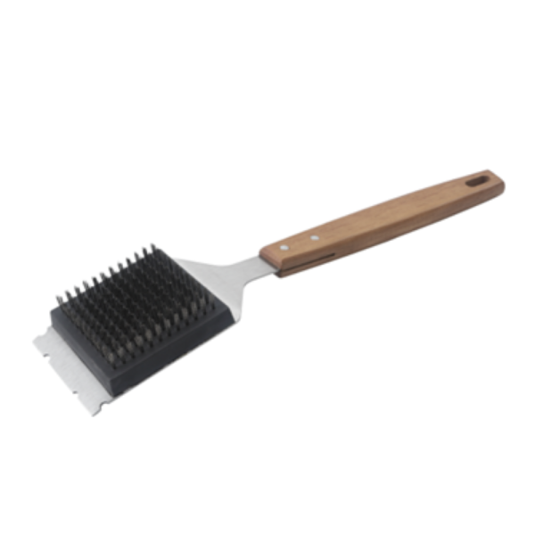 מברשת לגריל עם ידית עץ