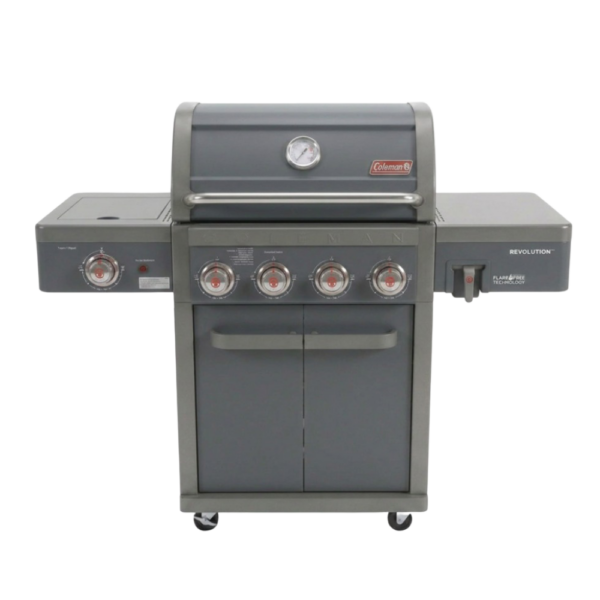 גריל גז קולמן רבולושן 4 מבערים + כירת צד, אפור